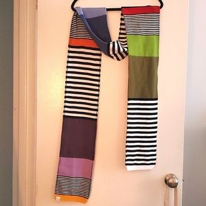 Striped colorful scarf by littlemismatched